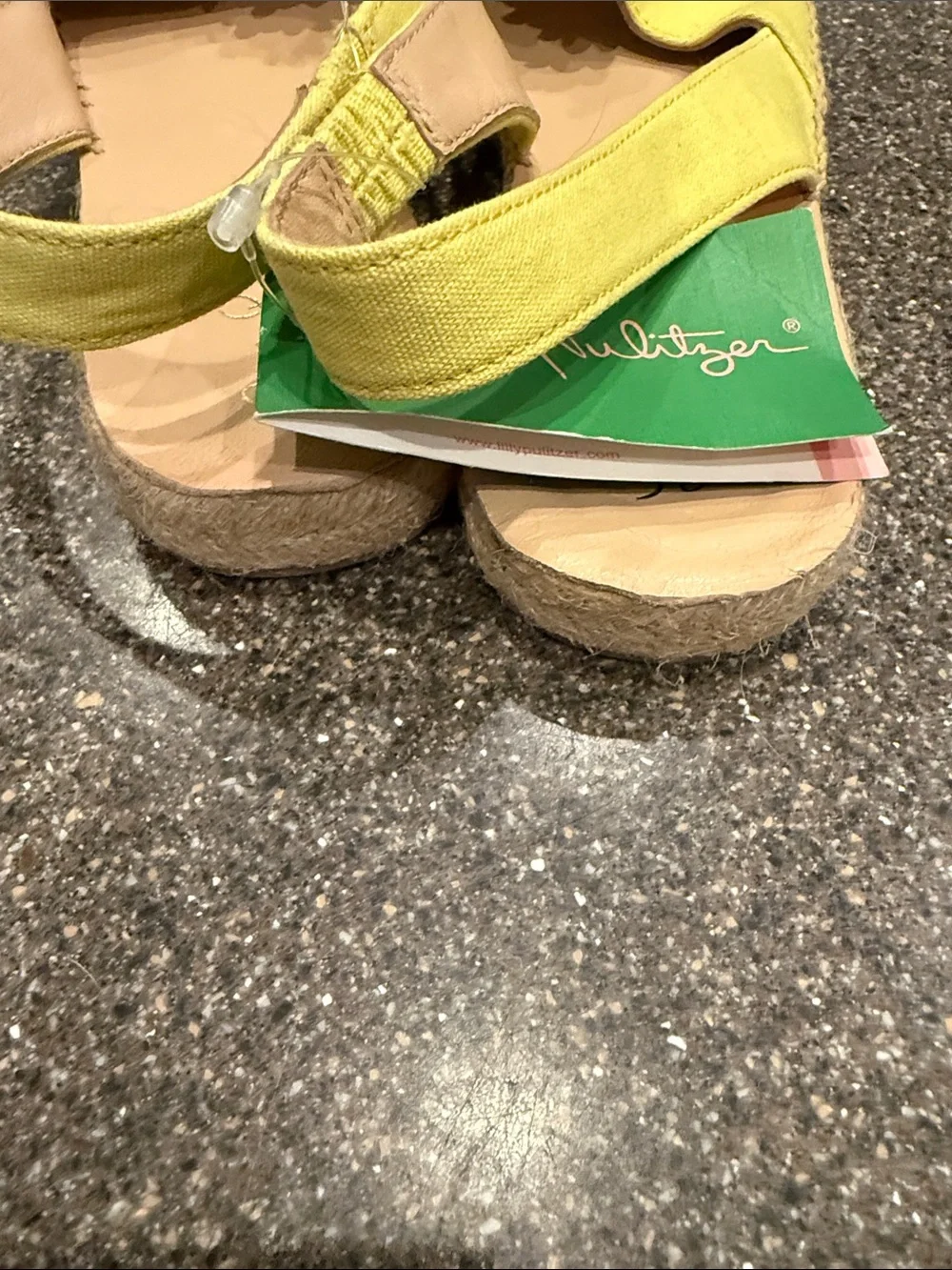 Lilly Pulitzer Yellow Pineapple Patch Slingback Espadrilles